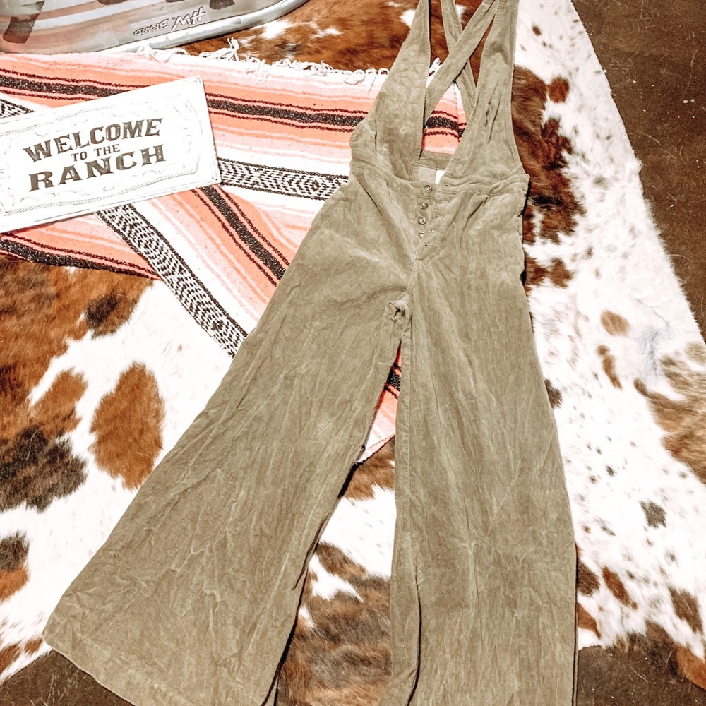 Wide Legged Overall Trousers